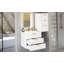 Armoire flottante murale 24 po avec armoire latérale, meuble-lavabo rectangulaire, petit lavabo de salle de bain avec trou de robinet simple et trop-plein, armoire de salle de bain moderne avec lavabo en céramique-1272428087