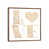 Toile avec cadre brun