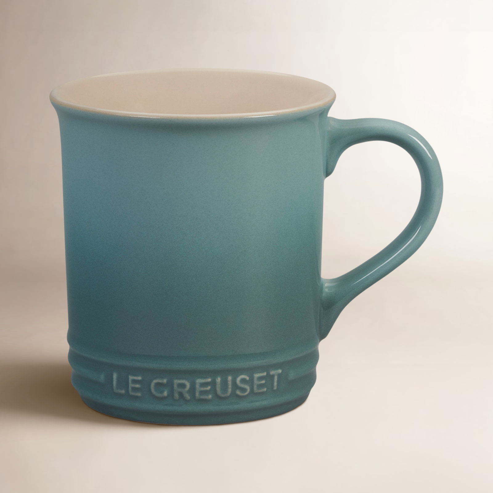 Le Creuset Stoneware Mug, 14 oz., Sea Salt, 4, Sea Salt