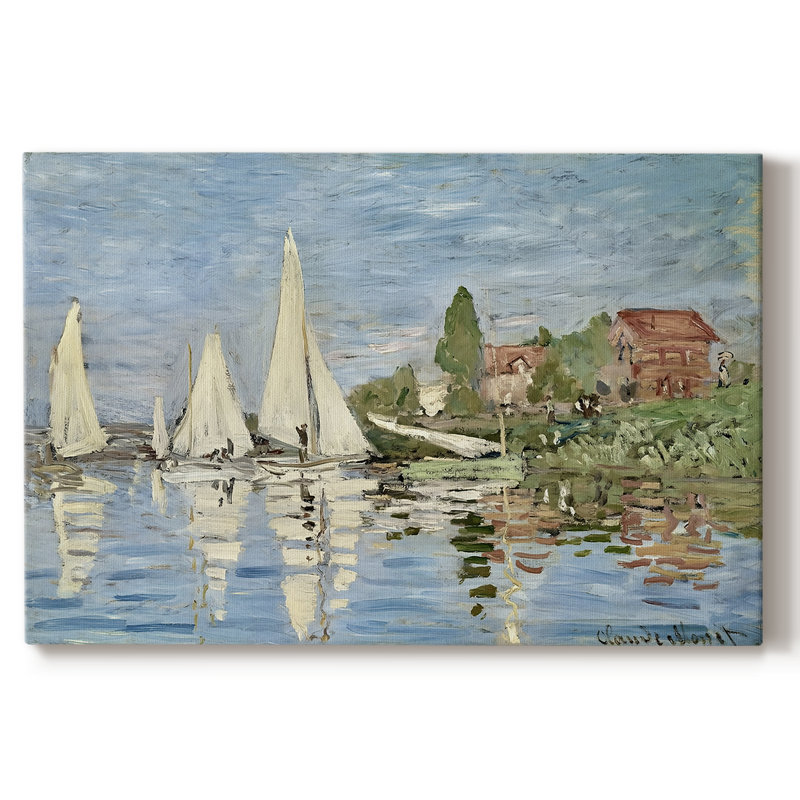 Regatta at Argenteuil-Claude Monet-Gallery Wrapped Canvas-1872, 24 x 36