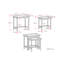 Ensemble de tables de bout gigognes industrielles en bois de manguier et en métal de conception l 25 po Skyler-1677118122
