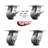 4 Piece Thermoplastic Caster Set