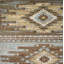 Tapis bleu / beige Bayville Southwestern-847982326