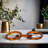 Glam Polyresin Decorative Object with Linked Ring Design and Luxe Brass Accents for Modern Style and Eye-Catching Versatile Display in Contemporary and Transitional Interiors-1861345947