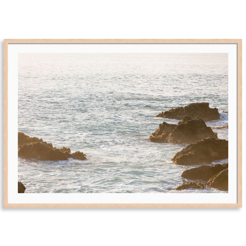 Sea Ranch Bluff par Carly Tabak - Photographie de cadre, L 25 po x H 18 po, Bois naturel