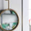 Miroir rond en fer