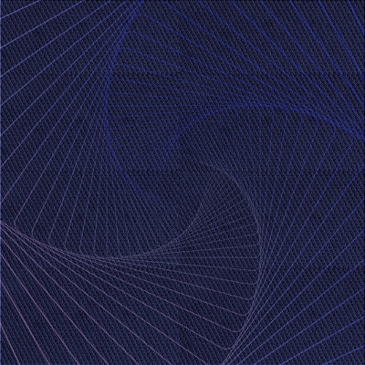 Tapis géométrique bleu marine