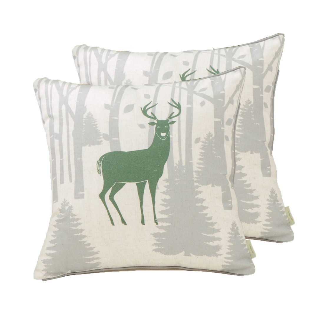 FOREST TRAIL Forest Trail Square Pillow Cover (Set of 2) Peterborough Home