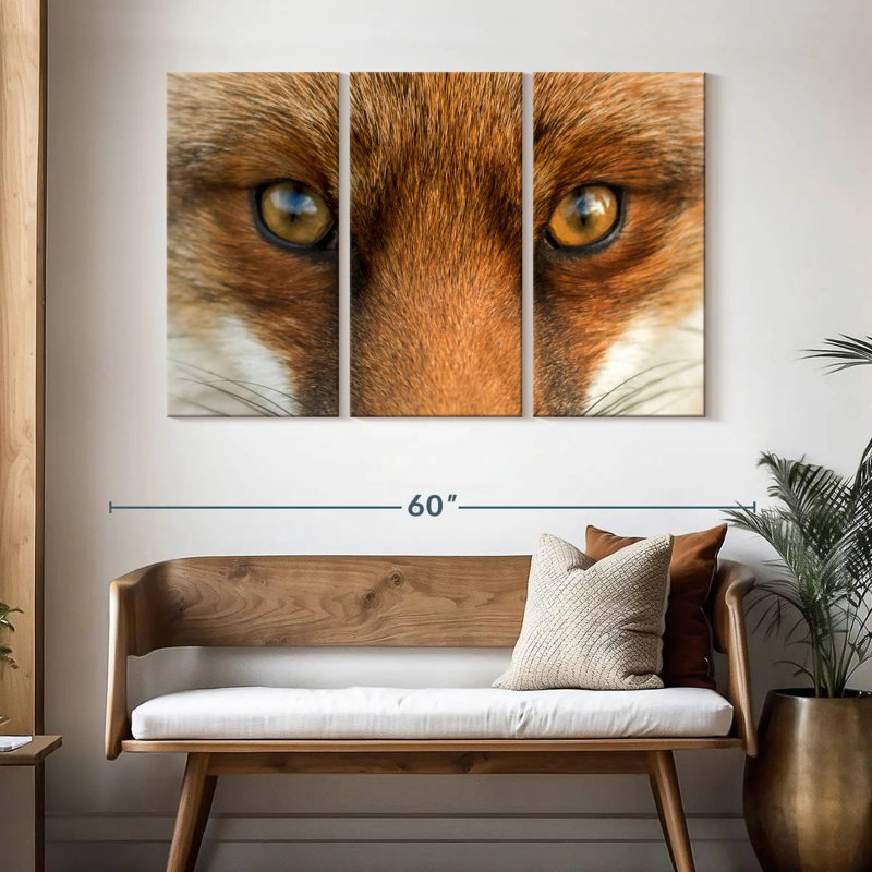 Brampt Amber Eyed Fox, 32" H x 50" W