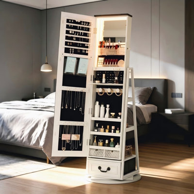 21.1'' Wide Jewellery Armoire With Mirror