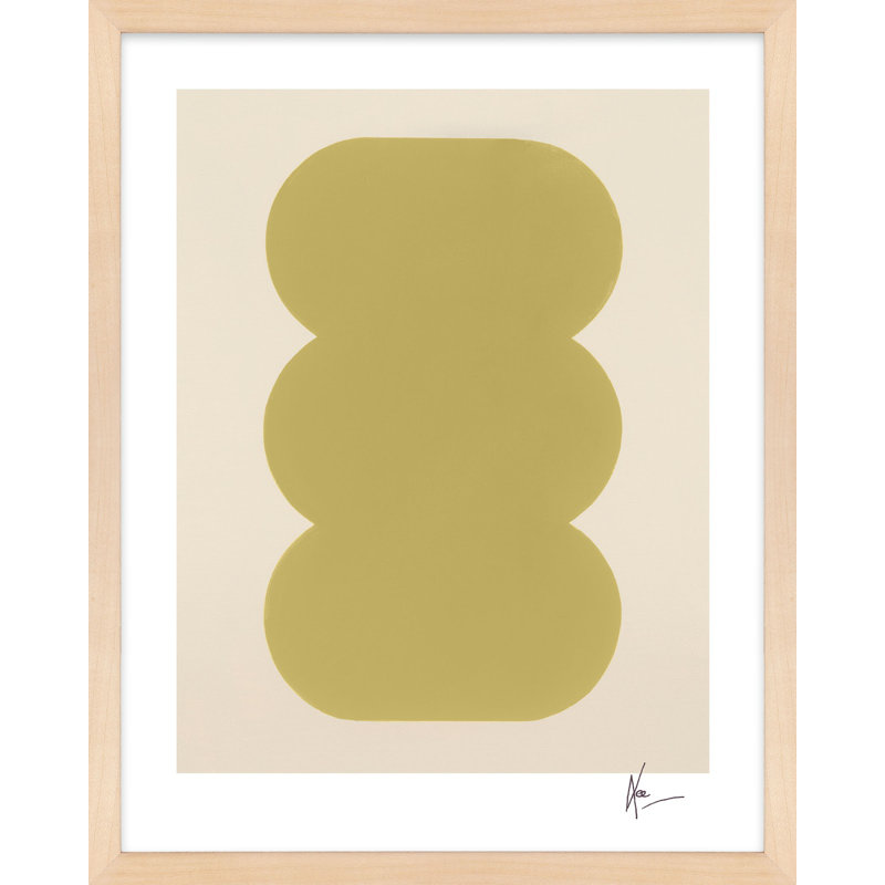 «Keyhole 4» par Lee Lessem - peinture encadrée, H 20 po x l 16 po, Brun
