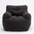 Aeri Compression Medium Adult Soft Teddy Fabric Bean Bag Chair With Foam Filled-1285459451