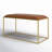 Alverez Genuine Leather Upholstered Bench