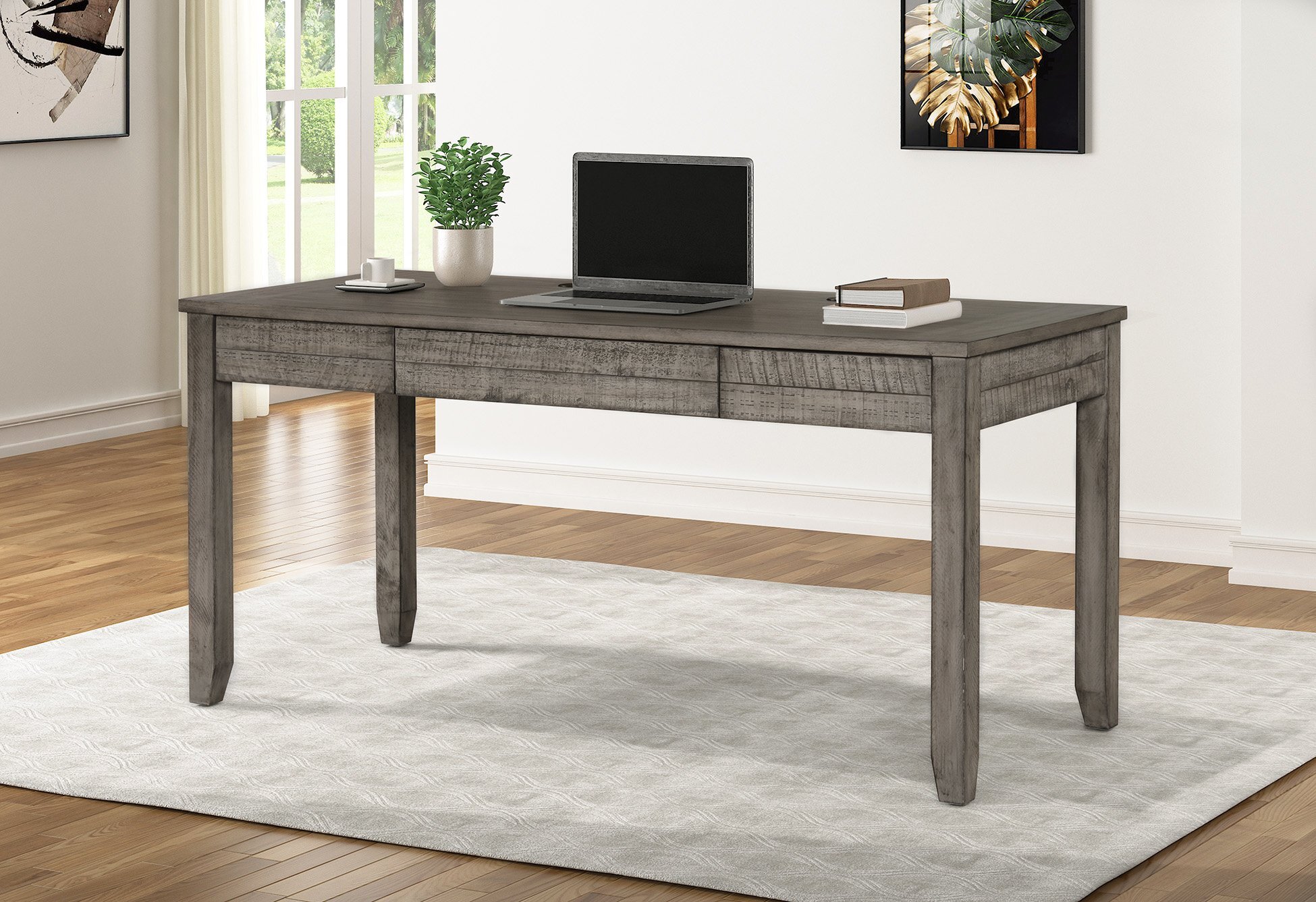 Wade Logan® Latreca Desk with Built in Outlets & Reviews | Wayfair