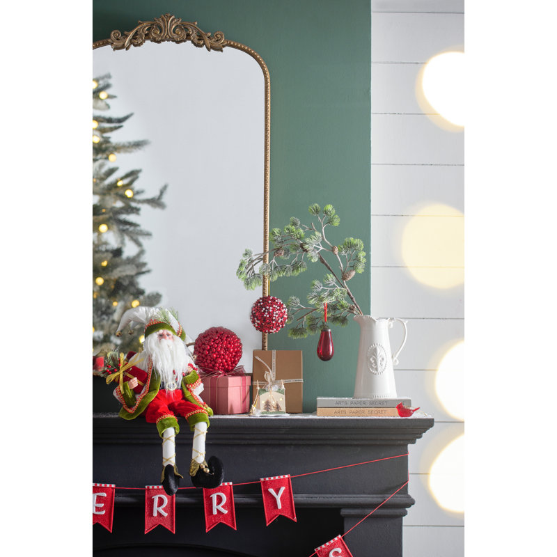 Ornements de boules rouges 6,5 x 6,5 po - Ensemble de 3 décorations d'arbre de Noël festives