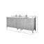 84 po. X P 22 po D Meuble-lavabo double avec 2 po Quartz-108679184