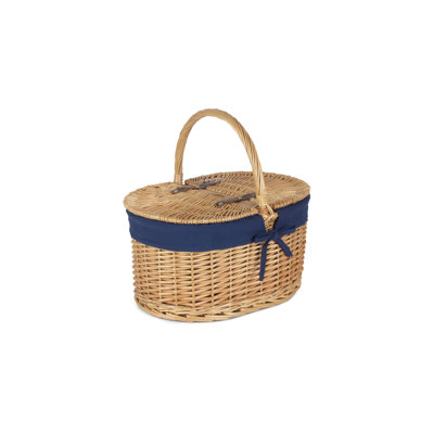Wicker Picnic Basket with Lining