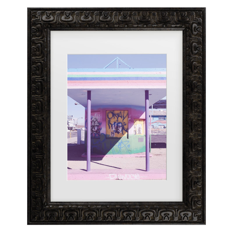 Art encadré de la station-service de Las Vegas, H 17,5 po x l 14,5 po