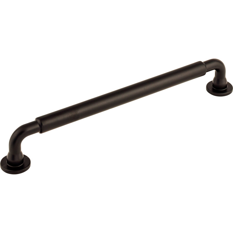 Lily 7 9/16" Center to Center Bar Pull, Flat Black, 7 9/16" Center to Center