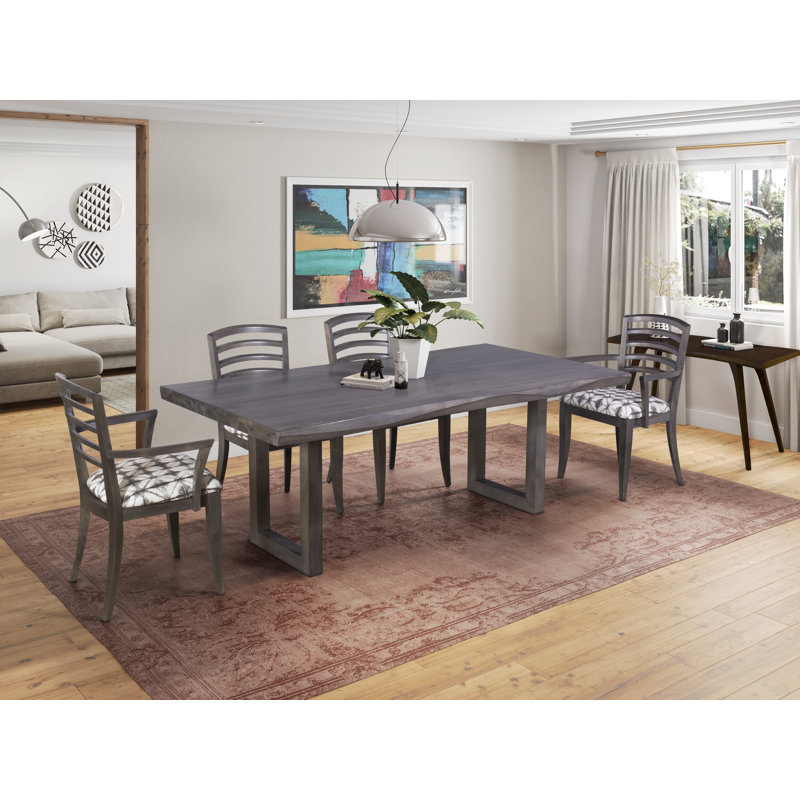 Maple Solid Wood Dining Table, Flax, 29" H x 72" W x 42" D