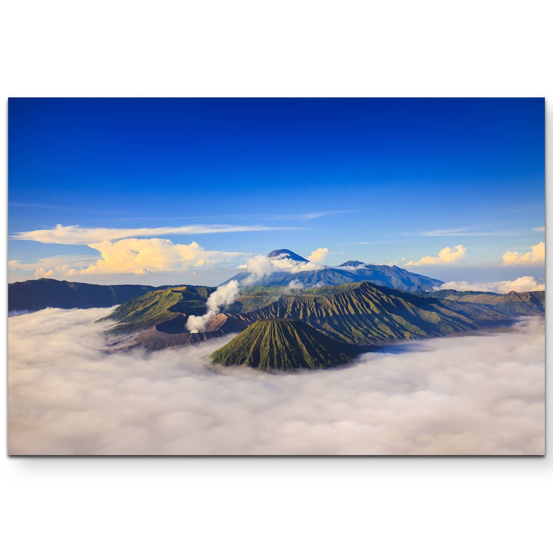 Leinwandbild Vulkan Bromo auf Java Indonesien