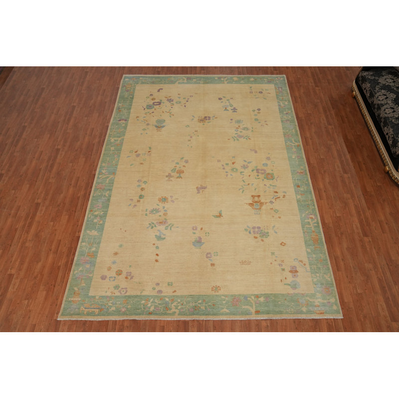 Tapis oriental à motif végétal 10 x 14