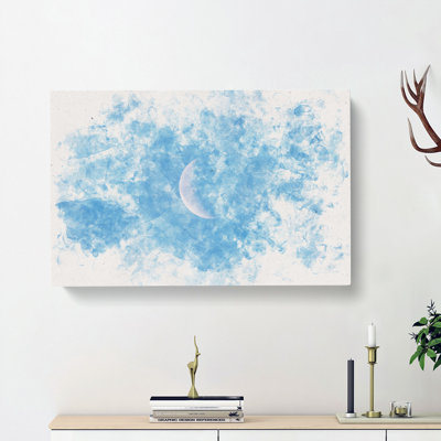 Moon in Morning Light - Wrapped Canvas