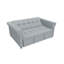 Causeuse convertible 2 places en velours et canapé convertible gris