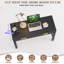 Console cannelée de 80 cm avec station de recharge, 2 tiroirs, table d'entrée étroite pour salon-1117443796-1117443798