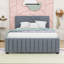 Lit plateforme tapissier en velours avec gigogne Elegant-129694380