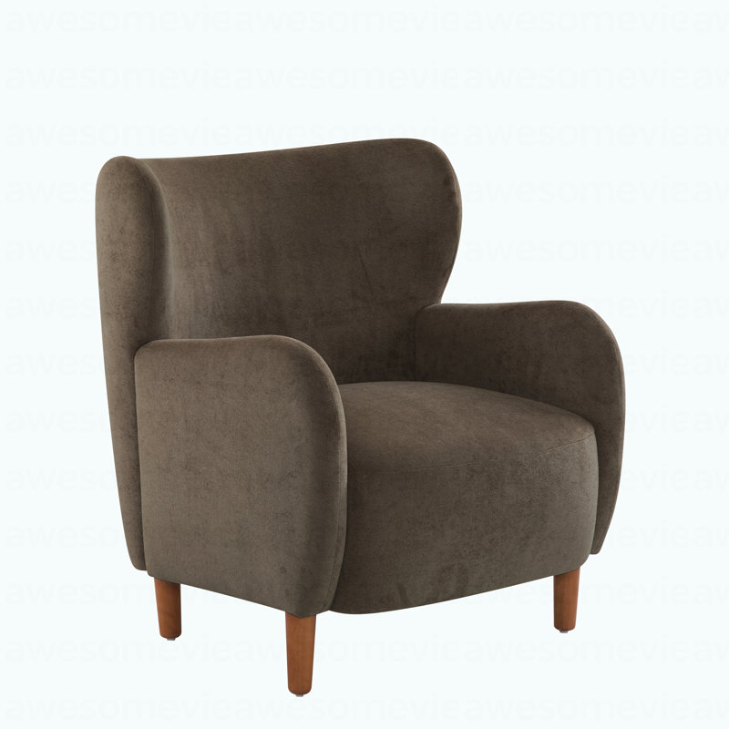 Fauteuil club à oreilles moderne rembourré