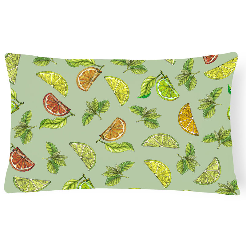 Citron, citron vert et coussin lombaire, Vert