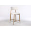 Tabourets de bar en métal beige peu encombrants, design moderne pour la cuisine et la salle à manger