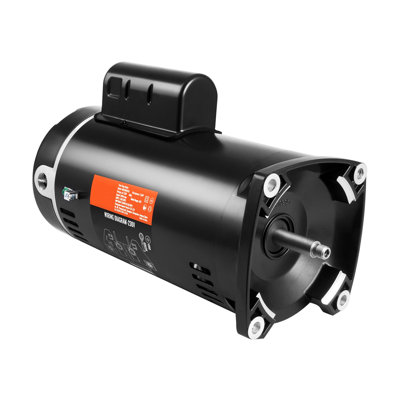 VEVOR 2 HP Pool Pump Motor, 56Y Frame, 230V, 3450 RPM, CCW Rotation, Square Flange Replacement with 50μF Capacitor
