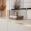 Anthone TV Stand 180 cm, cashmere with gold legs
