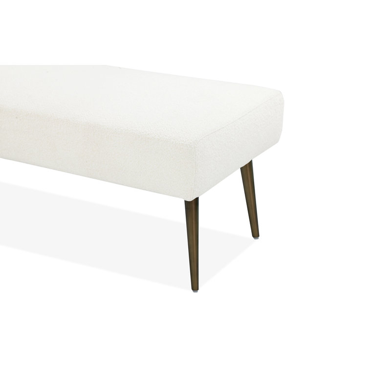  Banc de fenêtre d'entrée pour chambre 45 "avec cadre rembourré et pieds en métal Sakhia