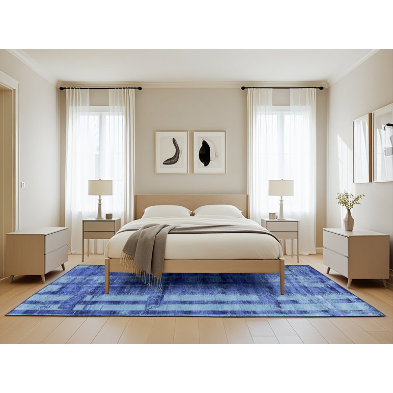 Tapis bleu Hamtramck, Rectangle 5 pi x 8 pi