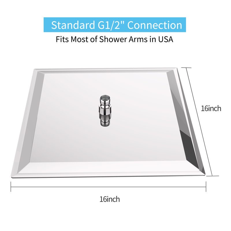 Ultra Thin Rain Shower Head, Chrome
