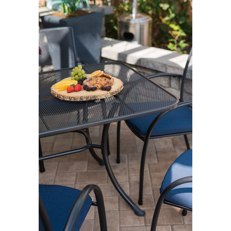 Pilano Outdoor 6-Person Dining Set With 57" x 35" Table