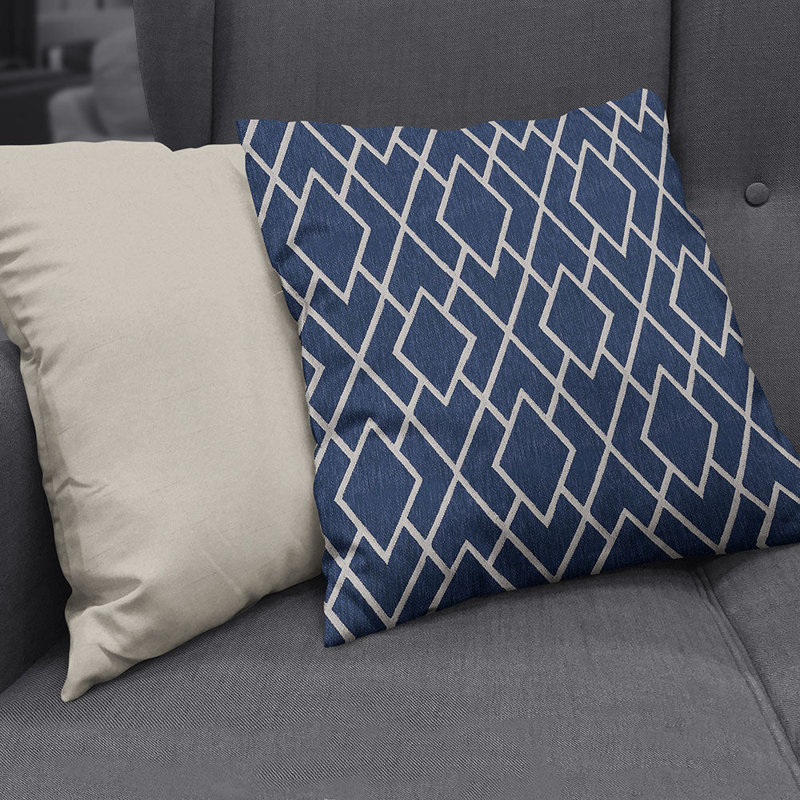 Tissu jacquard Abbeyshea Commitment, Marine
