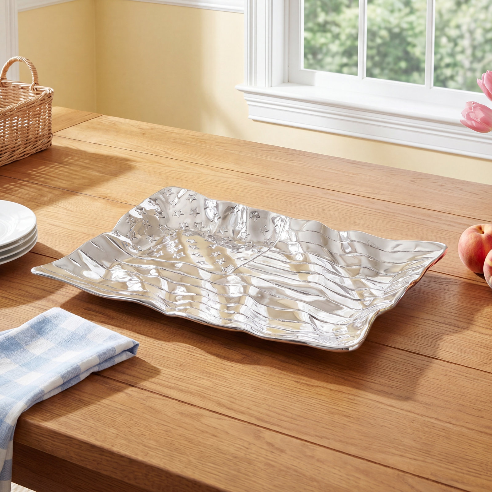 American Flag Medium Platter