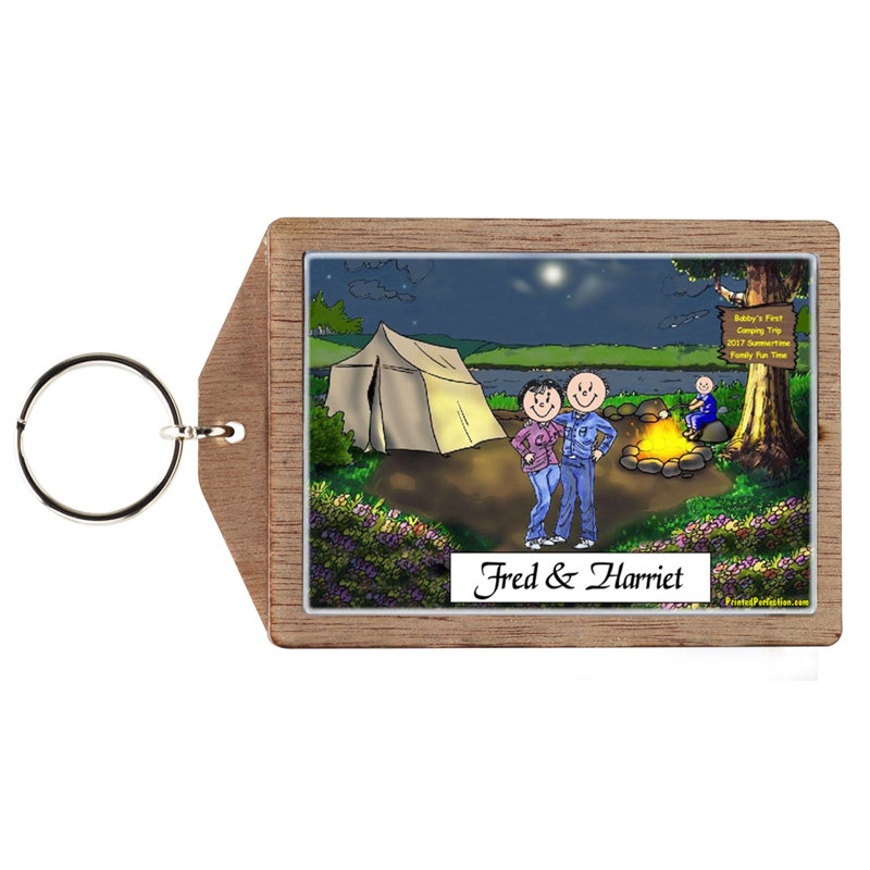 Porte-clés en bois personnalisé, Oui
