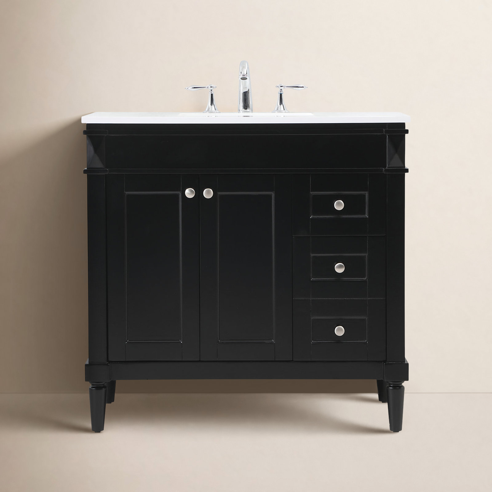 Readington 36'' Single Bathroom Vanity, Black
