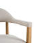 Ensemble de table de salle à manger 5 pièces en bois d'hévéa avec chaises rembourrées