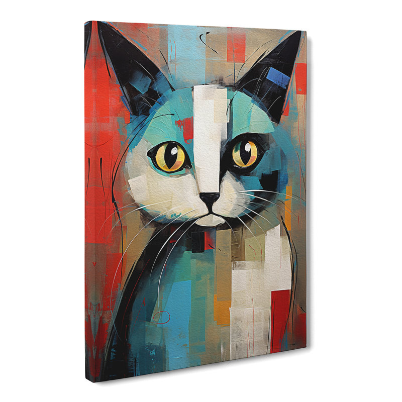 Ragdoll Cat Expressionism No.2 - Wrapped Canvas, 60cm H x 40cm W x 3cm D
