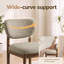 Chaise d'appoint rembourrée en bois massif-128932296