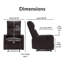 Fauteuil inclinable en cuir ClickDecor Henderson-36124666