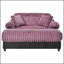 Canapé méridienne moderne 62 po Cloud-1670741716