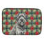Tapis de vaisselle gris Briard Christmas PoinsettIas