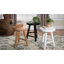Tabouret d'appoint multi-usages en bois d'acacia bali & pari bali & pari David, blanc-121712271